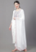 Picture of Rayon & Cotton Off White Readymade Salwar Kameez