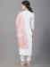 Picture of Rayon & Cotton Off White Readymade Salwar Kameez