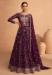 Picture of Beauteous Georgette Saddle Brown Readymade Gown