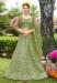 Picture of Beautiful Net Dark Olive Green Lehenga Choli