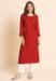 Picture of Statuesque Rayon Fire Brick Kurtis & Tunic