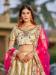 Picture of Splendid Satin Pale Golden Rod Lehenga Choli