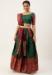 Picture of Splendid Silk Dark Olive Green Lehenga Choli