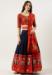 Picture of Lovely Silk Navy Blue Lehenga Choli