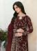 Picture of Enticing Georgette Maroon Straight Cut Salwar Kameez