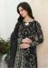 Picture of Excellent Georgette Black Straight Cut Salwar Kameez