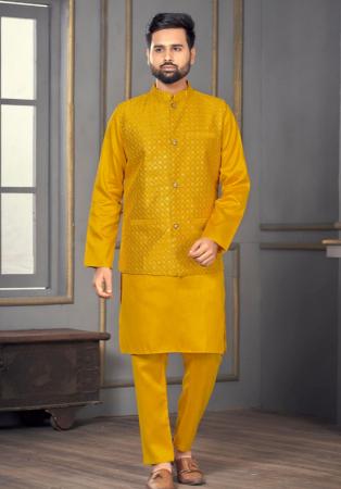 Picture of Fine Silk Orange Kurtas