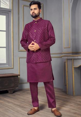 Picture of Sublime Silk Brown Kurtas