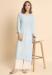 Picture of Bewitching Rayon Light Steel Blue Kurtis & Tunic