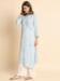 Picture of Bewitching Rayon Light Steel Blue Kurtis & Tunic