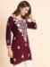 Picture of Alluring Rayon Maroon Kurtis & Tunic