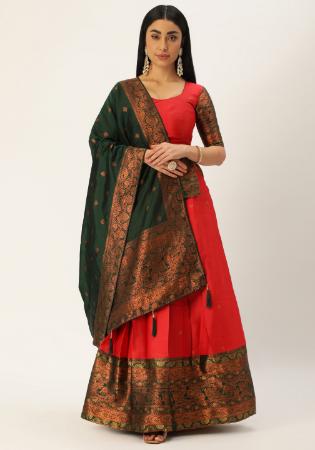 Picture of Bewitching Silk Chocolate Lehenga Choli