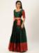 Picture of Good Looking Silk Dark Olive Green Lehenga Choli