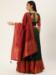 Picture of Good Looking Silk Dark Olive Green Lehenga Choli