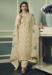 Picture of Grand Silk Beige Straight Cut Salwar Kameez