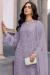 Picture of Georgette Light Slate Grey Straight Cut Salwar Kameez