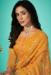 Picture of Organza Golden Rod Straight Cut Salwar Kameez