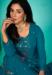 Picture of Taking Organza Teal Straight Cut Salwar Kameez