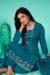 Picture of Taking Organza Teal Straight Cut Salwar Kameez