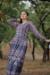 Picture of Sightly Chiffon Dark Grey Kurtis & Tunic