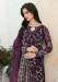 Picture of Georgette Medium Orchid Straight Cut Salwar Kameez