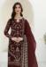 Picture of Marvelous Georgette Maroon Straight Cut Salwar Kameez