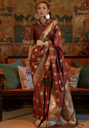 Picture of Excellent Silk Maroon Saree