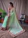 Picture of Excellent Georgette Dark Sea Green Saree