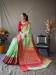 Picture of Comely Linen Dark Sea Green Saree