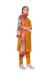 Picture of Cotton Dark Golden Rod Straight Cut Salwar Kameez