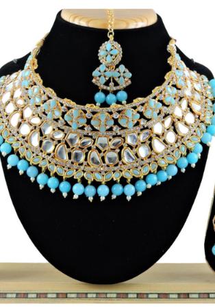 Picture of Pretty Sky Blue Necklace Set