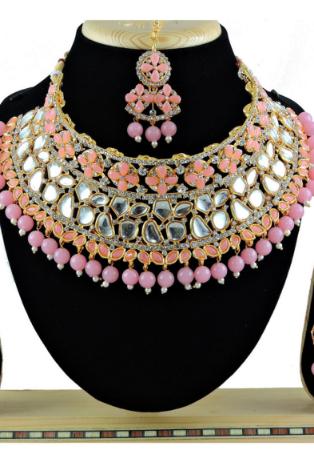 Picture of Lovely Rosy Brown Necklace Set