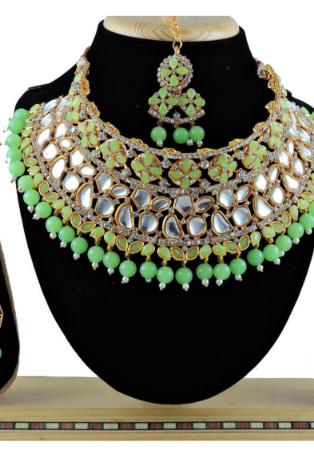 Picture of Delightful Dark Sea Green Necklace Set