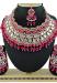 Picture of Fascinating Deep Pink Necklace Set