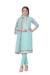 Picture of Chiffon Powder Blue Straight Cut Salwar Kameez