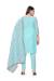 Picture of Chiffon Powder Blue Straight Cut Salwar Kameez