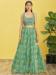 Picture of Good Looking Organza Dark Sea Green Lehenga Choli