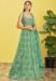 Picture of Good Looking Organza Dark Sea Green Lehenga Choli