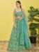 Picture of Good Looking Organza Dark Sea Green Lehenga Choli