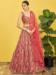 Picture of Charming Organza Indian Red Lehenga Choli