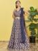 Picture of Nice Organza Dim Gray Lehenga Choli