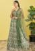 Picture of Gorgeous Organza Dark Sea Green Lehenga Choli