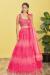 Picture of Gorgeous Organza Deep Pink Lehenga Choli