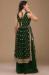 Picture of Georgette Sea Green Straight Cut Salwar Kameez