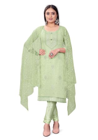 Picture of Nice Cotton Tan Straight Cut Salwar Kameez