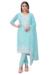 Picture of Ideal Cotton Light Blue Straight Cut Salwar Kameez