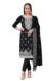 Picture of Delightful Cotton Black Straight Cut Salwar Kameez