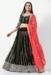 Picture of Cotton & Georgette & Silk Black Lehenga Choli