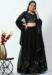 Picture of Cotton & Georgette & Silk Black Lehenga Choli