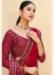 Picture of Ravishing Chiffon Crimson Saree